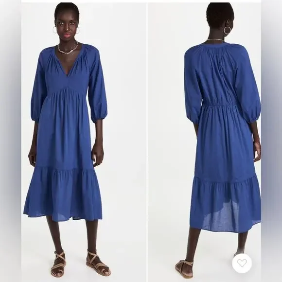 XIRENA Vie Dress In Blue Capri Size:L - Picture 1 of 11